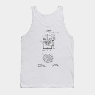 Steam Boiler Vintage Patent Hand Drawing Tank Top